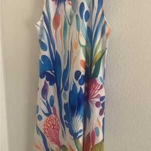 Colorful Sleeveless long Floral Dress